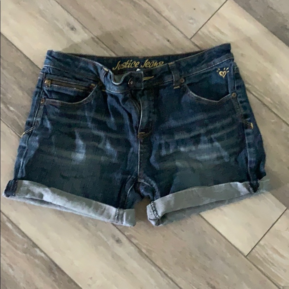 Justice brand jean shorts  size 14 1/2